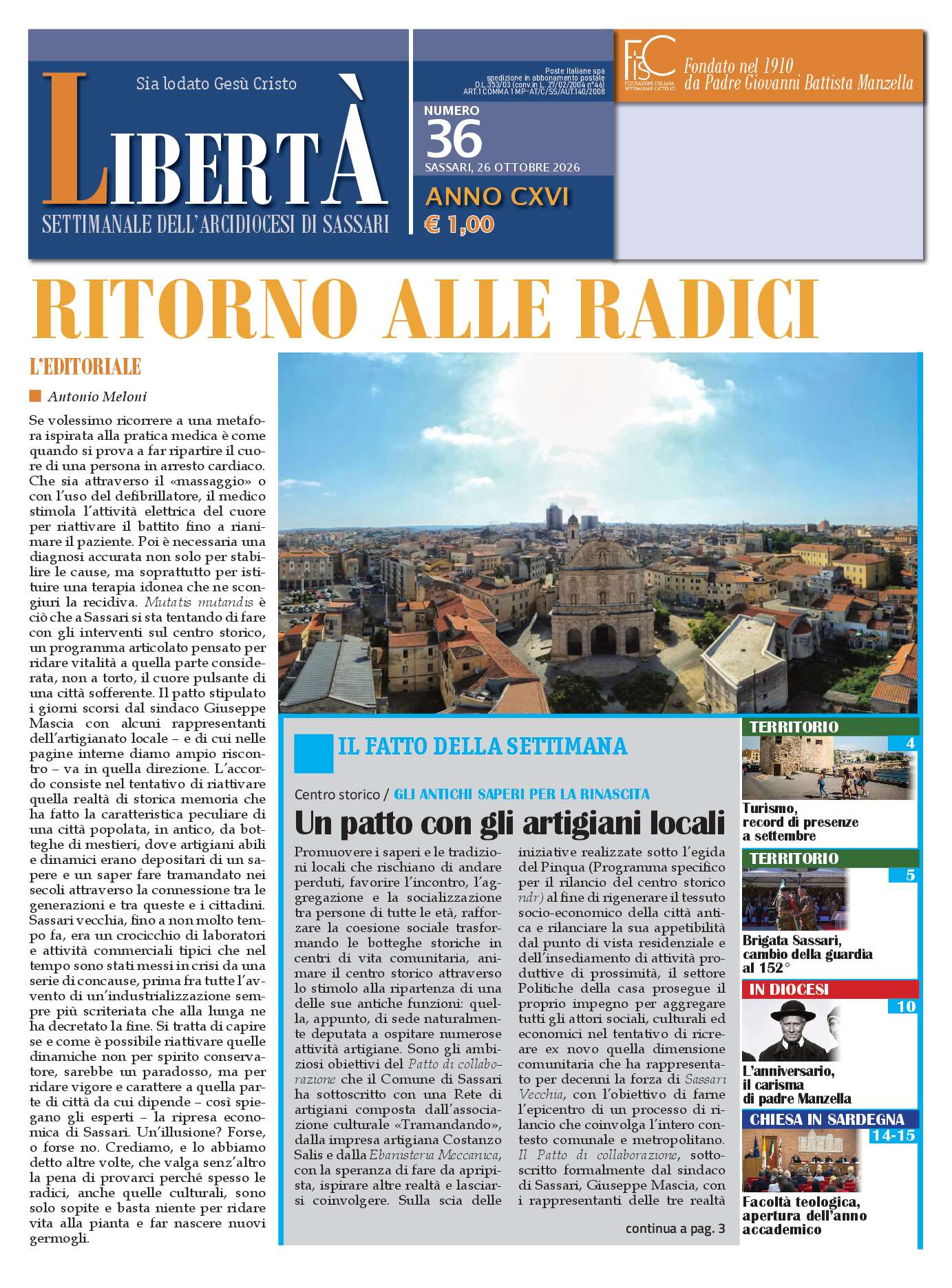 36 2026 - Edizione numero 36 del 27/10/2026